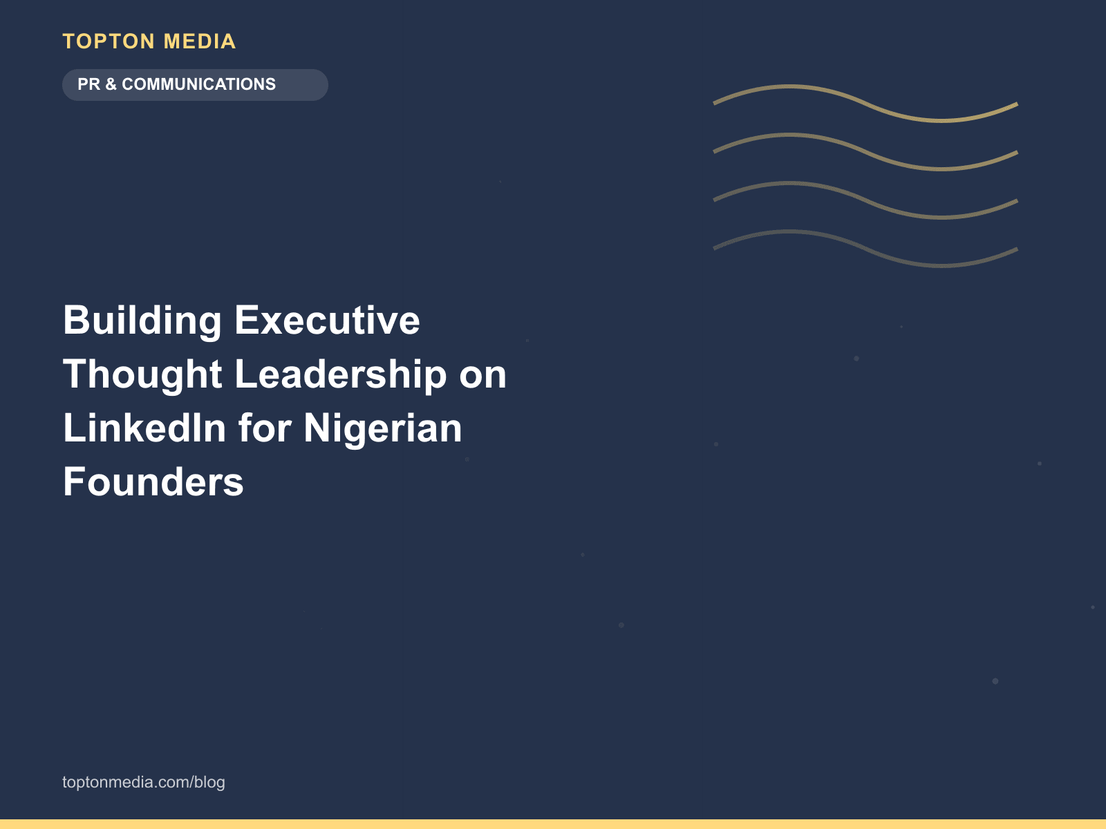 Building Executive Thought Leadership on LinkedIn for Nigerian Founders