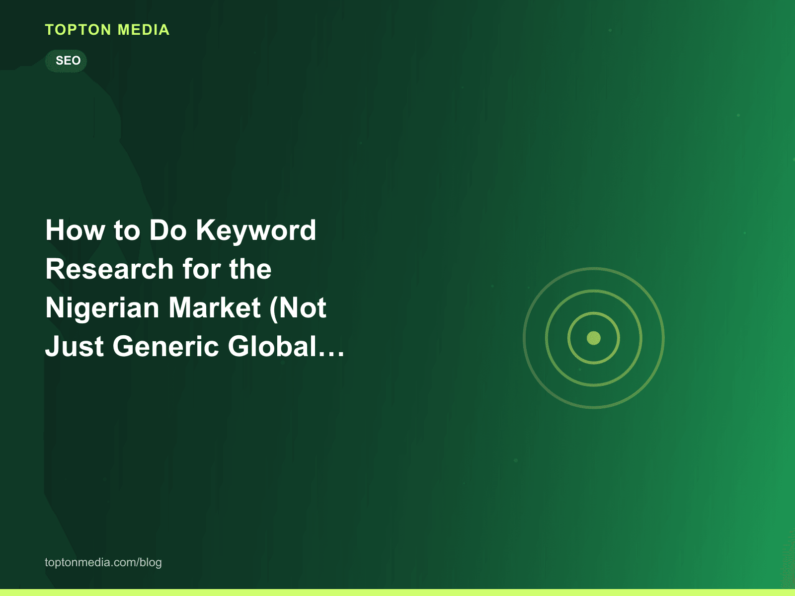 How to Do Keyword Research for the Nigerian Market (Not Just Generic Global Tools)