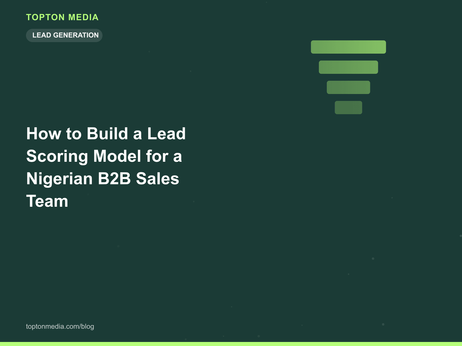 How to Build a Lead Scoring Model for a Nigerian B2B Sales Team
