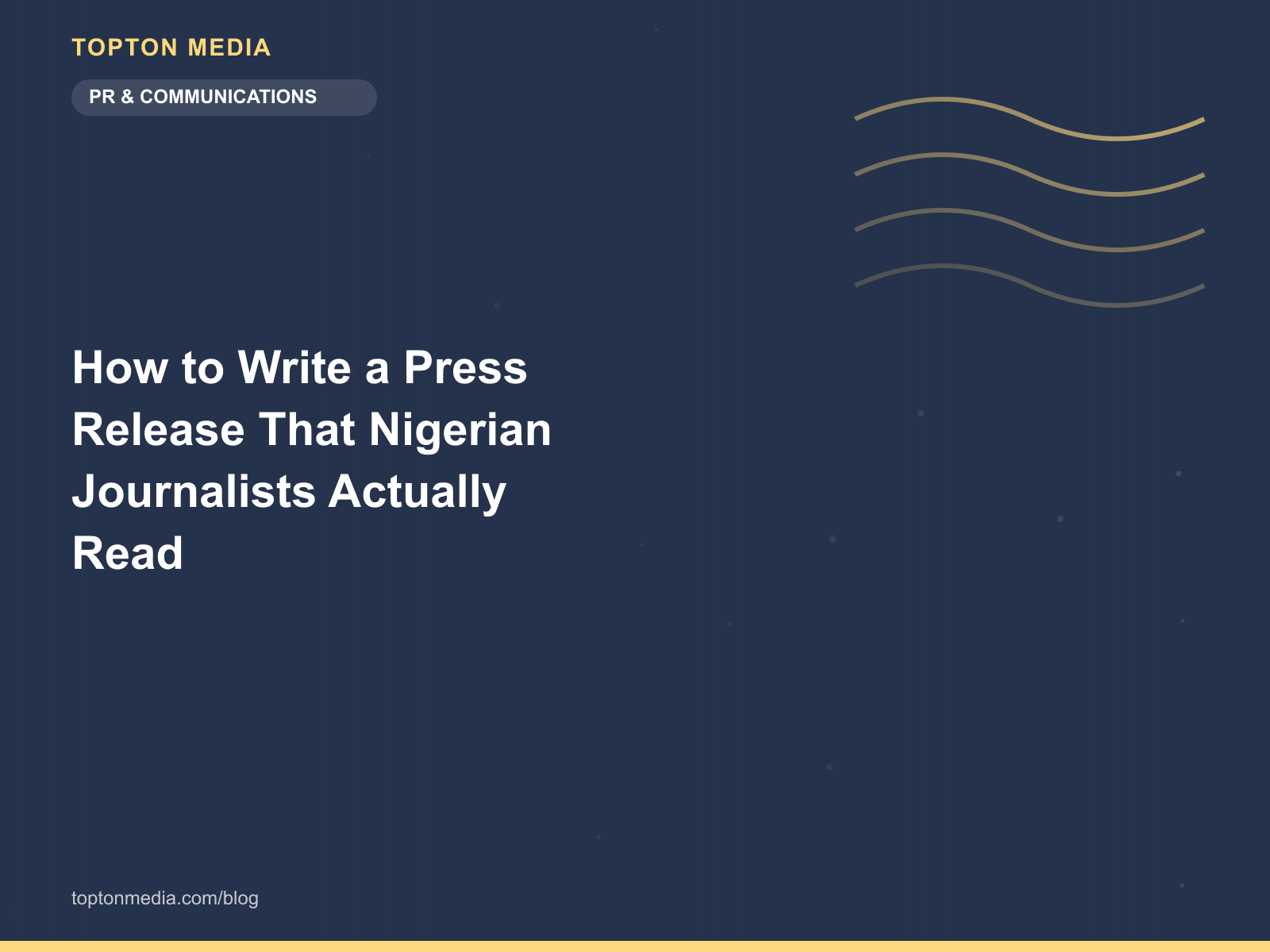 How to Write a Press Release That Nigerian Journalists Actually Read